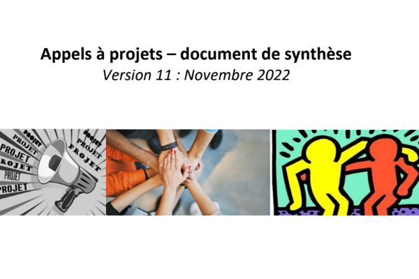 You are currently viewing Document de synthèse des appels à projet – Novembre 2022
