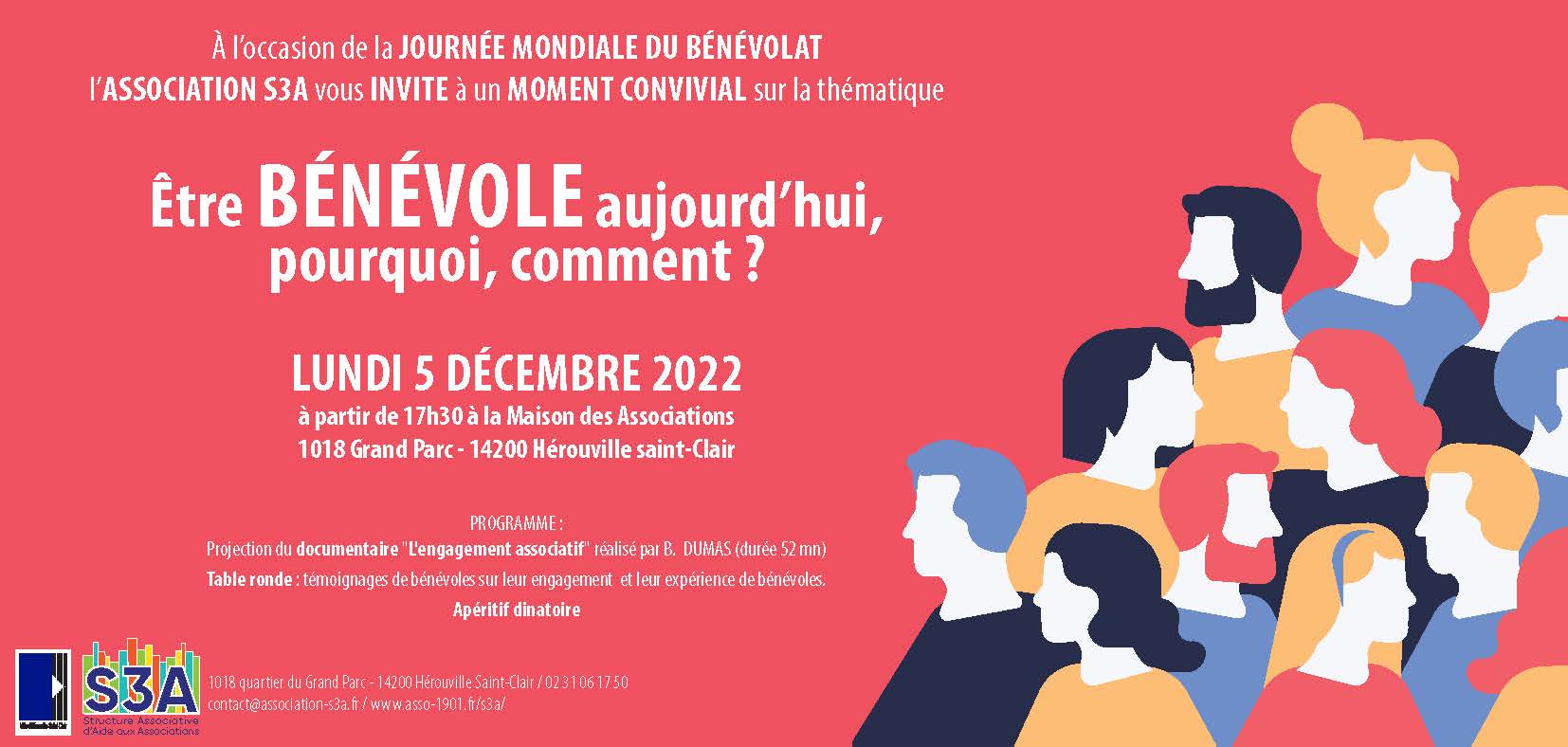 You are currently viewing Journée du bénévolat : Rendez-vous le 5 décembre prochain